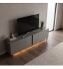 Έπιπλο τηλεόρασης με Led Rgb χρώμα ανθρακί 180x32x50εκ.