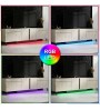 Έπιπλο τηλεόρασης με Led Rgb χρώμα travertine 180x32x50εκ.