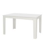 Σετ τραπεζαρία 5τμχ Darlen - χρώμα λευκό - γκρι 125x72x74εκ.