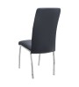 Σετ τραπεζαρία 5τμχ Darlen - χρώμα sencron black - μαύρο 125x72x74εκ.