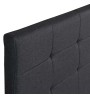 Κρεβάτι υφασμάτινο χρώμα ανθρακί 160x200εκ.