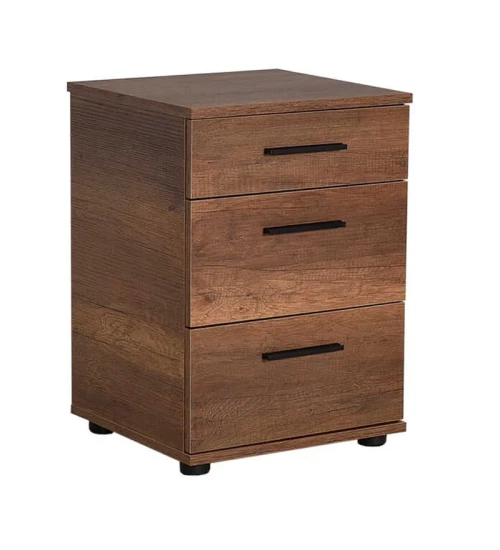 Κομοδίνο-συρταριέρα χρώμα καρυδί 40x39x57εκ.