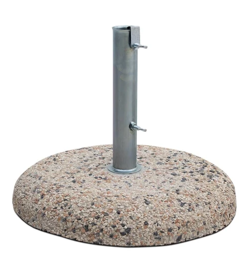 Βάση ομπρέλας τσιμεντένια ψηφιδωτή 35. με σωλήνα Φ52.