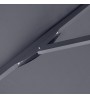 Ομπρέλα επαγγελματική τηλεσκοπική αλουμινίου χρώμα ανθρακί 3x3.
