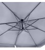Ομπρέλα κρεμαστή επαγγελματική τηλεσκοπική αλουμινίου χρώμα ανθρακί 3x3.