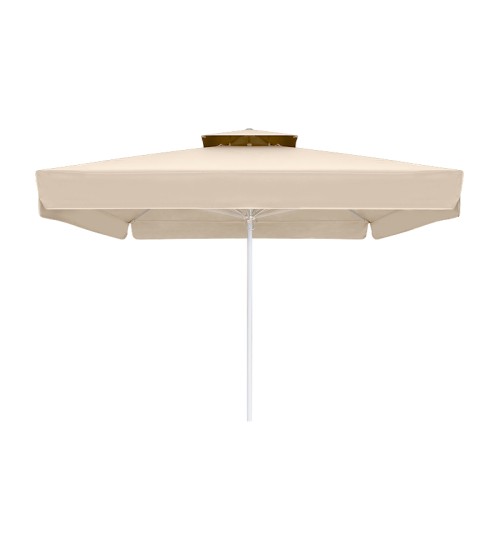 Ομπρέλα επαγγελματική τηλεσκοπική αλουμινίου χρώμα εκρού 3,5x3,5.