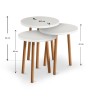 Βοηθητικά Τραπεζάκια χρώμα Λευκό
