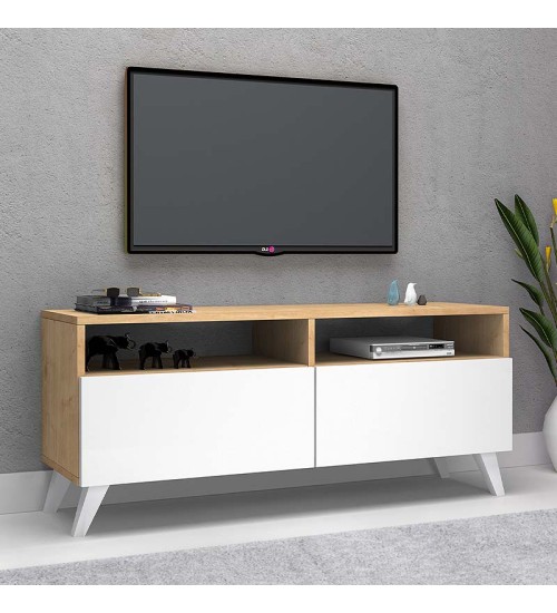 Έπιπλο τηλεόρασης χρώμα Somona - Λευκό 120εκ.