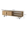 Έπιπλο τηλεόρασης χρώμα Sonoma 160x35x49εκ.