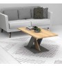 Τραπεζάκι σαλονιού χρώμα Sonoma - Γκρι 110x55x48εκ.