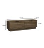 Έπιπλο τηλεόρασης χρώμα καρυδί 140x35x43.