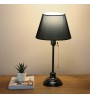 Φωτιστικό επιτραπέζιο Υφασμάτινο-Μεταλλικό χρώμα Μαύρο