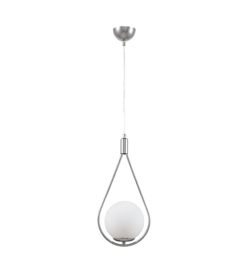 Φωτιστικό οροφής Μεταλλικό Ασημί 