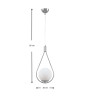 Φωτιστικό οροφής Μεταλλικό Ασημί 