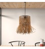 Φωτιστικό οροφής Ε27 από σιζάλ μονόφωτο χρώμα φυσικό 30x30x90εκ.