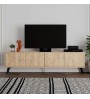 Έπιπλο τηλεόρασης χρώμα φυσικό οξιάς 180x29,6x50εκ.