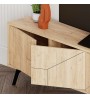 Έπιπλο τηλεόρασης χρώμα φυσικό οξιάς 180x29,6x50εκ.