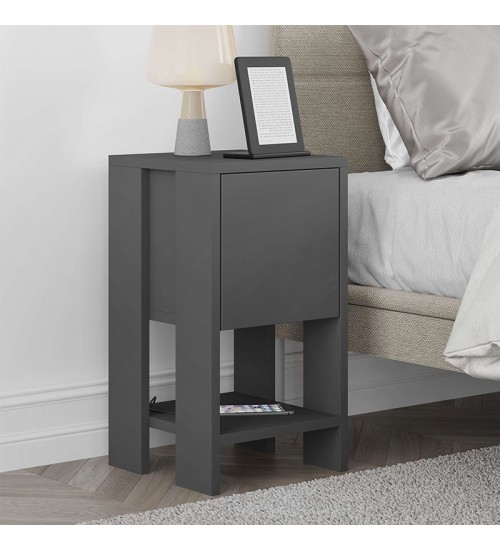 Κομοδίνο χρώμα Ανθρακί 30x30εκ.