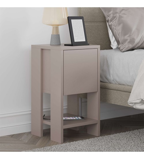 Κομοδίνο χρώμα Ανοιχτή Μόκα 30x30εκ.