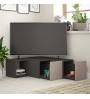 Έπιπλο τηλεόρασης γωνιακό χρώμα Ανθρακί - Μόκα 94εκ.