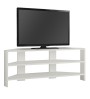 Έπιπλο τηλεόρασης Γωνιακό Λευκό 110x36x45εκ.