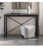 Κονσόλα χρώμα γκρι ρετρό-μαύρο 110x35x75εκ.
