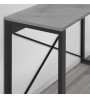 Κονσόλα χρώμα γκρι ρετρό-μαύρο 110x35x75εκ.