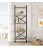 Βιβλιοθήκη χρώμα δρυς 58x30x175εκ.