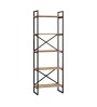 Βιβλιοθήκη χρώμα δρυς 58x30x175εκ.