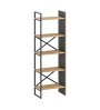 Βιβλιοθήκη χρώμα ζαφειρί βελανιδιά- 58x35,2x175εκ.