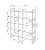 Βιβλιοθήκη χρώμα ζαφειρί βελανιδιά- 143,5x35,2x175εκ.