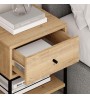 Κομοδίνο χρώμα δρυς 45x35x56εκ.