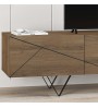 Έπιπλο τηλεόρασης χρώμα ανοιχτό καρυδί 160x36,8x43εκ.