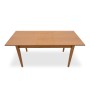 Τραπέζι μασίφ ξύλο- επεκτεινόμενο χρώμα καρυδί 140/180x78x77εκ.