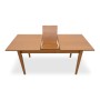 Τραπέζι μασίφ ξύλο- επεκτεινόμενο χρώμα καρυδί 140/180x78x77εκ.