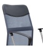 Καρέκλα γραφείου με διχτυωτό ύφασμα χρώμα γκρι-μαύρο 59x57x95/105εκ.