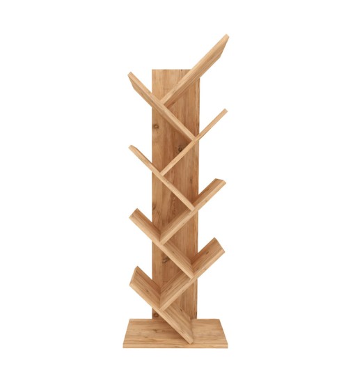 Βιβλιοθήκη χρώμα Πεύκου 44x22x121εκ.