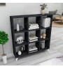 Βιβλιοθήκη χρώμα Μαύρο Εφέ Μαρμάρου 88x20x88εκ.