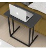Τραπεζάκι Για Laptop Μεταλλικό Χρώμα Μαύρο - Ανθρακί 60x35,5x65,5εκ.