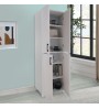 Ντουλάπα κουζίνας/μπάνιου Χρώμα Λευκό 62x35x186εκ.