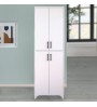 Ντουλάπα κουζίνας/μπάνιου Χρώμα Λευκό 62x35x186εκ.