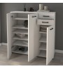 Παπουτσοθήκη-Ντουλάπι Χρώμα Λευκό 108x35x108εκ.