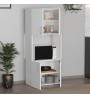 Ντουλάπα κουζίνας χρώμα λευκό 60x32x140εκ.