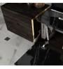 Σύνθεση τηλεόρασης χρώμα Μαύρο Εφέ Μαρμάρου 180x33x45εκ.
