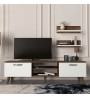 Έπιπλο τηλεόρασης χρώμα Λευκό-Καρυδί 150x30x40,6εκ.