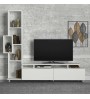 Σύνθεση τηλεόρασης χρώμα Λευκό 160x29,5x160εκ.