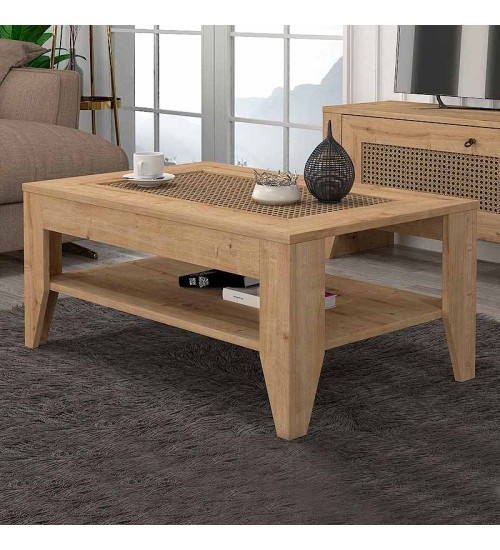 Τραπεζάκι Σαλονιού - χρώμα Ζαφειρί Βελανιδιά 90x60εκ.