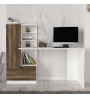 Γραφείο εργασίας χρώμα Λευκό-Καρυδί 149x60x120εκ.