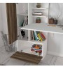 Γραφείο εργασίας χρώμα Λευκό-Καρυδί 149x60x120εκ.