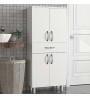 Ντουλάπι κουζίνας-μπάνιου Χρώμα Λευκό 59x31x140εκ.